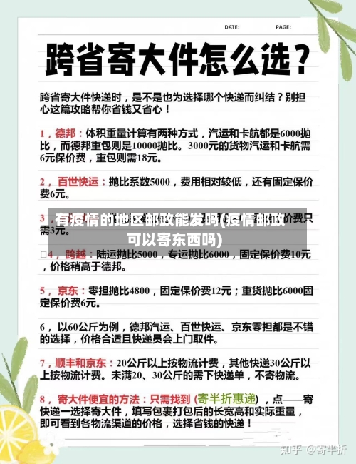 有疫情的地区邮政能发吗(疫情邮政可以寄东西吗)