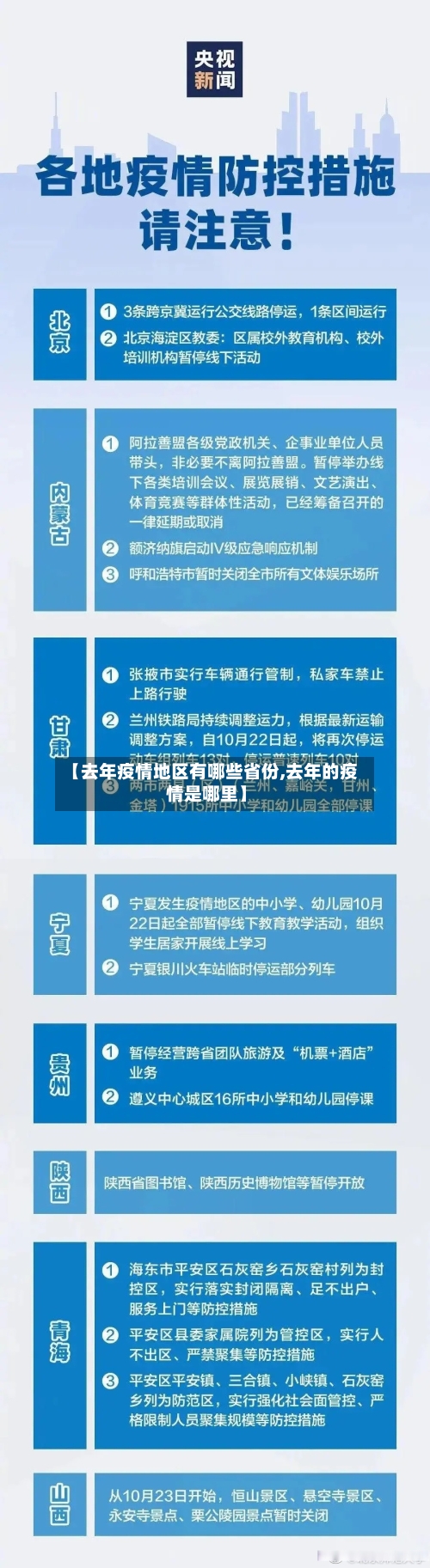 【去年疫情地区有哪些省份,去年的疫情是哪里】