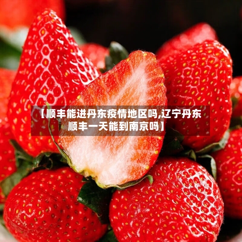 【顺丰能进丹东疫情地区吗,辽宁丹东顺丰一天能到南京吗】-第2张图片