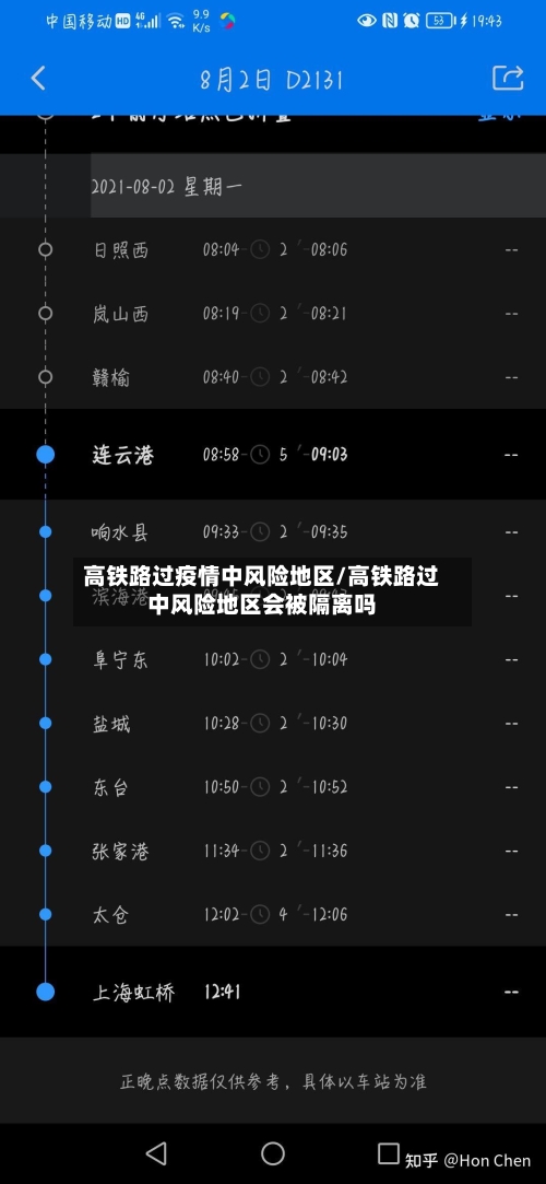 高铁路过疫情中风险地区/高铁路过中风险地区会被隔离吗-第2张图片