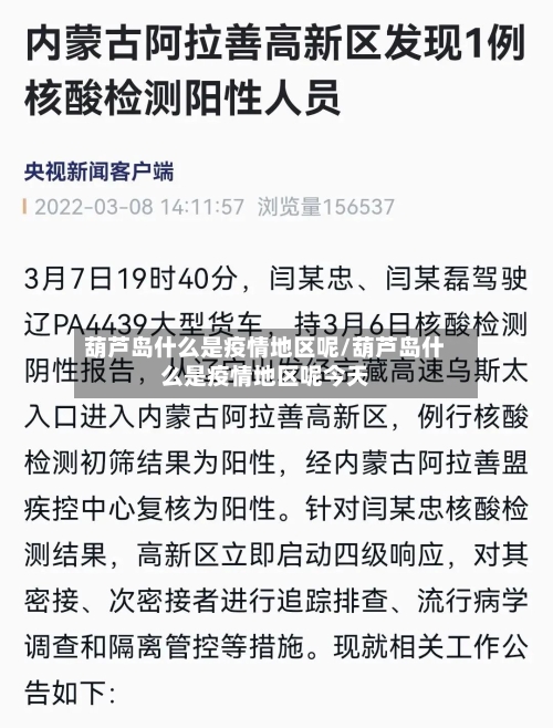 葫芦岛什么是疫情地区呢/葫芦岛什么是疫情地区呢今天