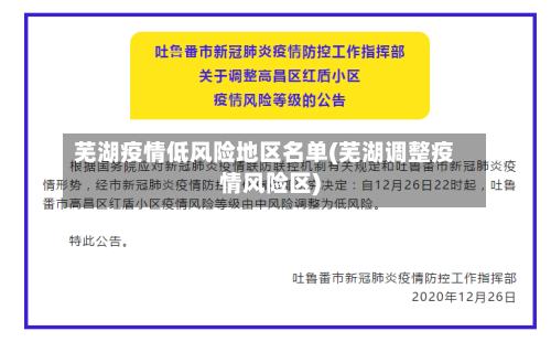 芜湖疫情低风险地区名单(芜湖调整疫情风险区)