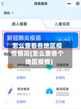 怎么查看各地区疫情情况(怎么查各个地区疫情)-第2张图片