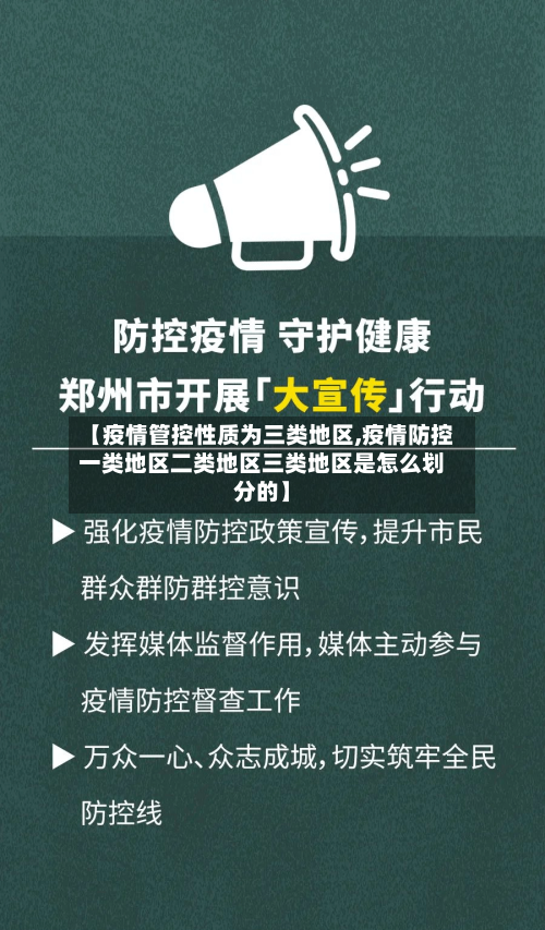 【疫情管控性质为三类地区,疫情防控一类地区二类地区三类地区是怎么划分的】
