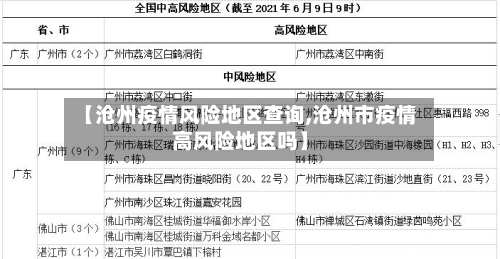 【沧州疫情风险地区查询,沧州市疫情高风险地区吗】-第2张图片