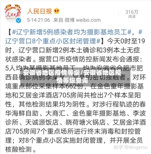 安徽省地区疫情等级/安徽省地区疫情等级查询